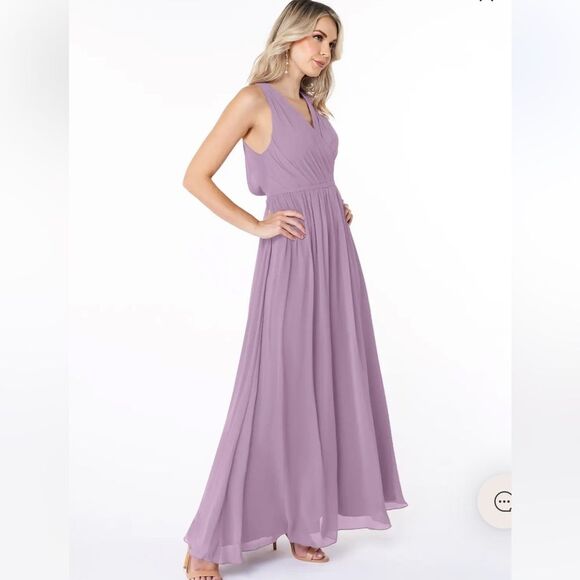NWT Azazie “Jessa” bridesmaid dress IN SUNSET SIZE A10 - Picture 9 of 11